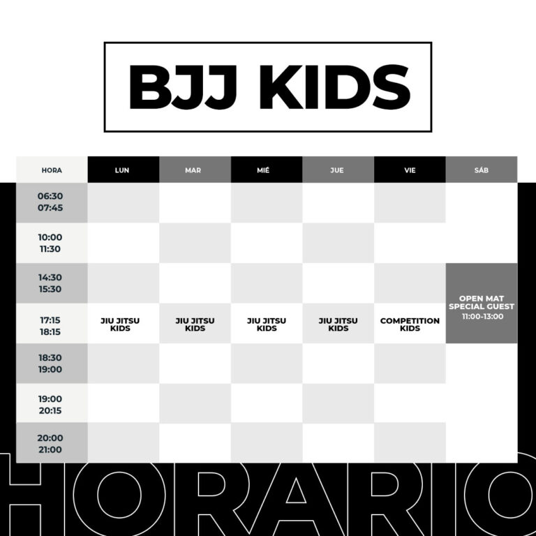 Horario-The-Art-of-Fighting-BJJ-Kids